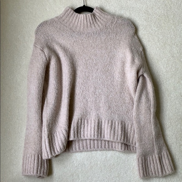 H&M Sweaters - Pink Mock-Neck H&M Sweater